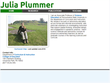Tablet Screenshot of juliaplummer.com